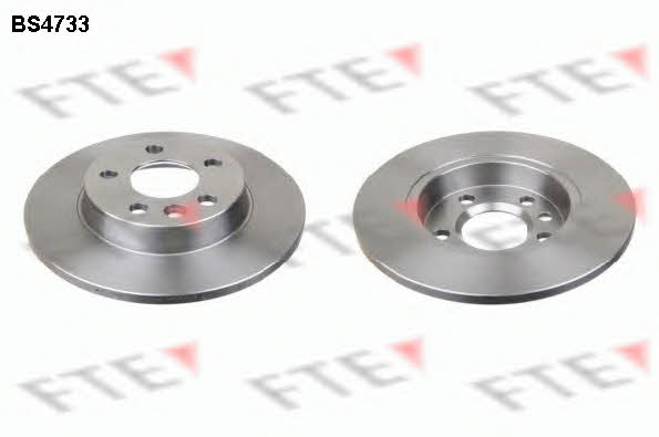 FTE BS4733 Rear brake disc, non-ventilated BS4733