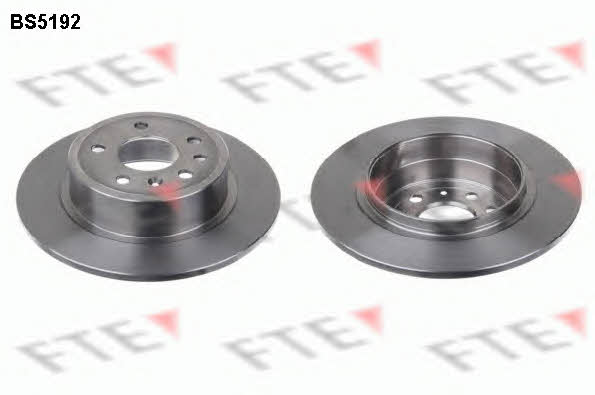 FTE BS5192 Rear brake disc, non-ventilated BS5192