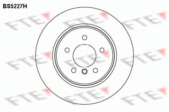 FTE BS5227H Rear ventilated brake disc BS5227H