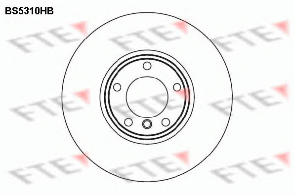 FTE BS5310HB Front brake disc ventilated BS5310HB