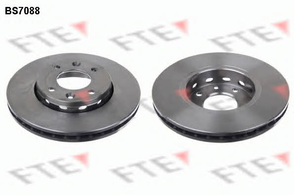 FTE BS7088 Front brake disc ventilated BS7088