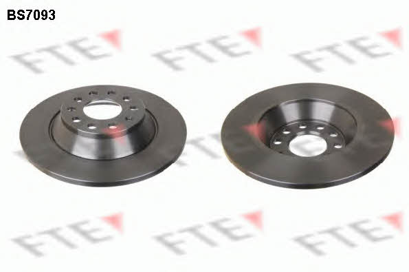 FTE BS7093 Rear brake disc, non-ventilated BS7093