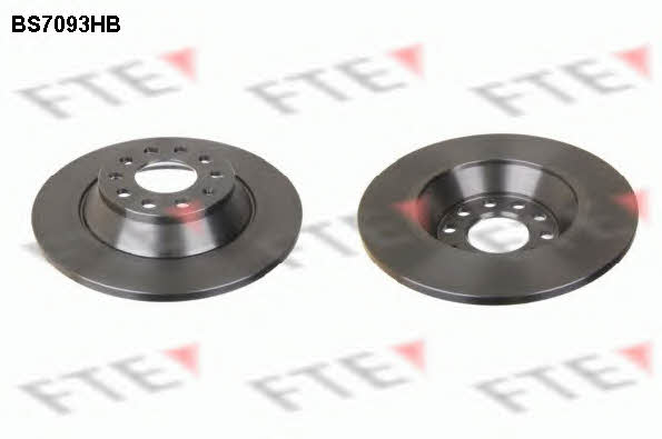 FTE BS7093HB Rear brake disc, non-ventilated BS7093HB
