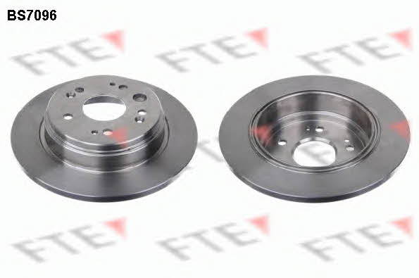 FTE BS7096 Rear brake disc, non-ventilated BS7096