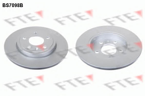 FTE BS7098B Rear brake disc, non-ventilated BS7098B