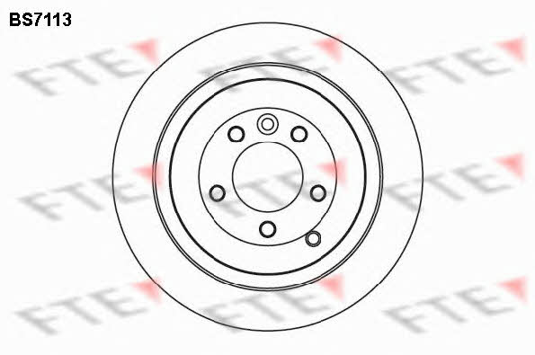 FTE BS7113 Rear ventilated brake disc BS7113