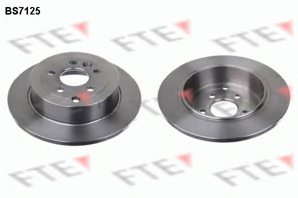FTE BS7125 Rear brake disc, non-ventilated BS7125
