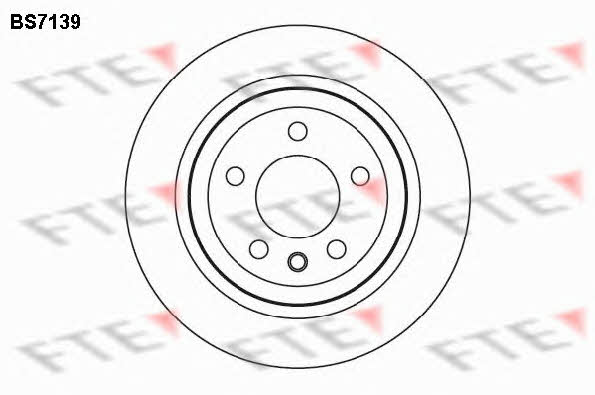 FTE BS7139 Rear ventilated brake disc BS7139