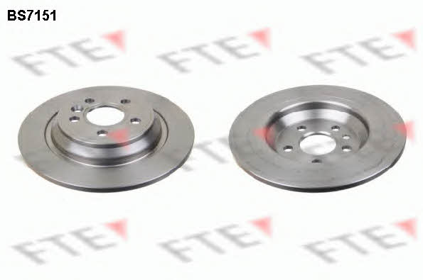 FTE BS7151 Rear brake disc, non-ventilated BS7151
