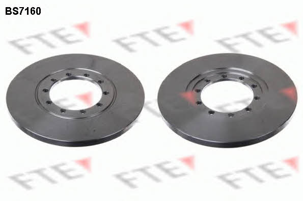FTE BS7160 Rear brake disc, non-ventilated BS7160
