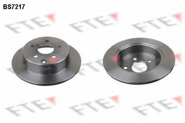 FTE BS7217 Rear brake disc, non-ventilated BS7217