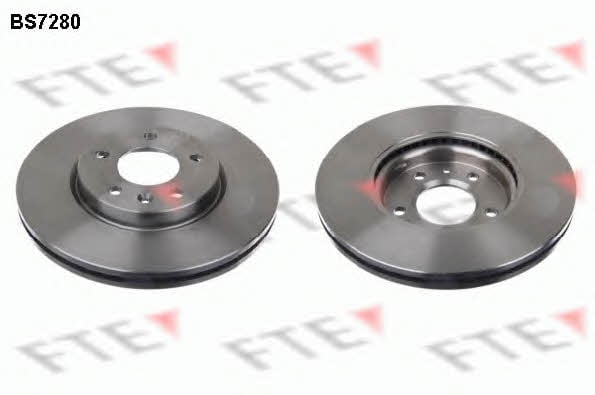 FTE BS7280 Front brake disc ventilated BS7280