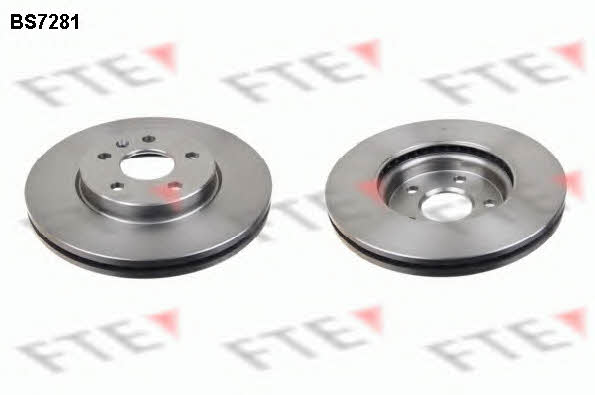 FTE BS7281 Front brake disc ventilated BS7281