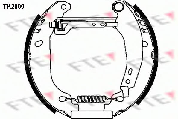 FTE TK2009 Brake shoe set TK2009