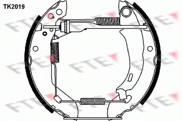 FTE TK2019 Brake shoe set TK2019