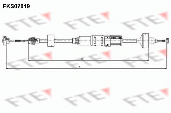 FTE FKS02019 Clutch cable FKS02019
