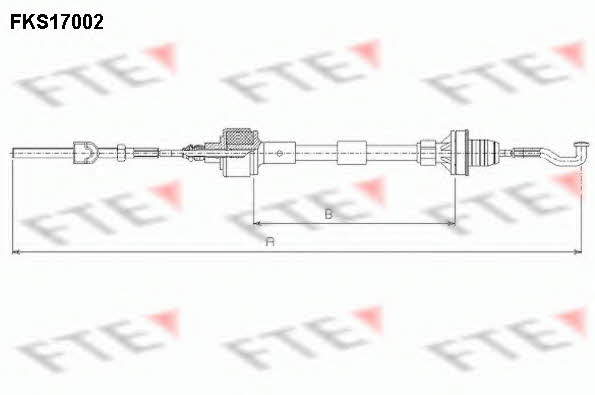 FKS17002 FTE Clutch cable