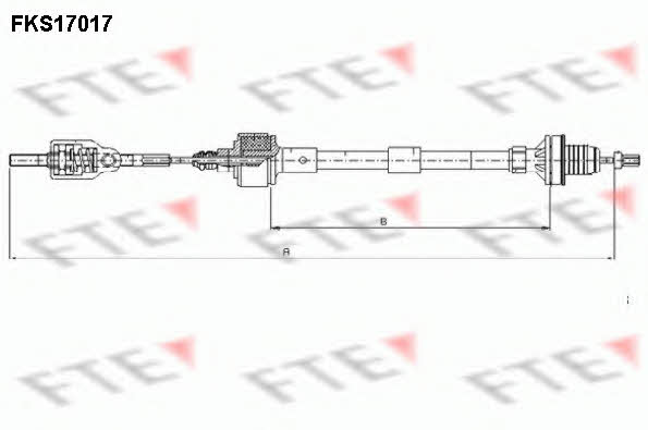 FTE FKS17017 Clutch cable FKS17017