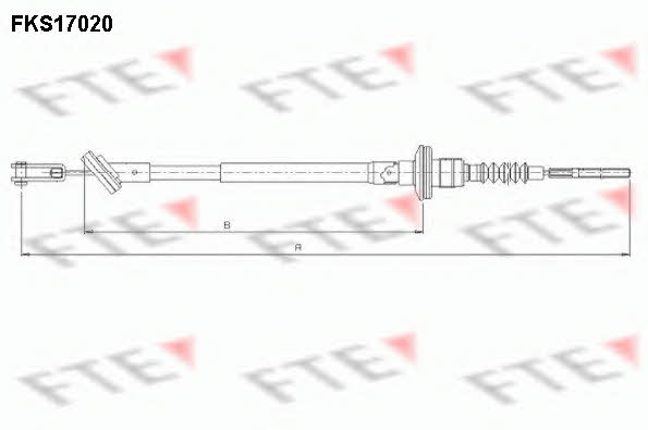 FTE FKS17020 Clutch cable FKS17020