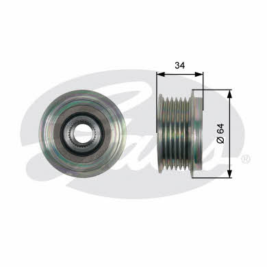 Gates OAP7167 Freewheel clutch, alternator OAP7167 OAP7167 Gates Freewheel clutch, alternator