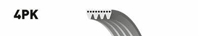 Poly-V belt 4PK1063 Gates 4PK1063