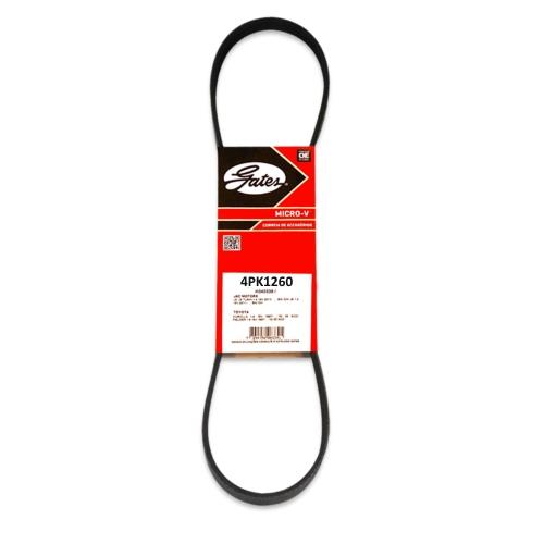 Aux belt Renault Megane: 4PK1260 Gates Poly-V belt 4PK1260