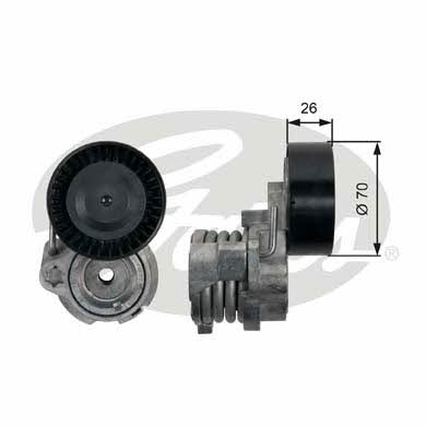 Gates V-ribbed belt tensioner (drive) roller – price 242 PLN