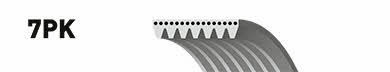 Gates Poly-V belt 7PK1973 – price 91 PLN