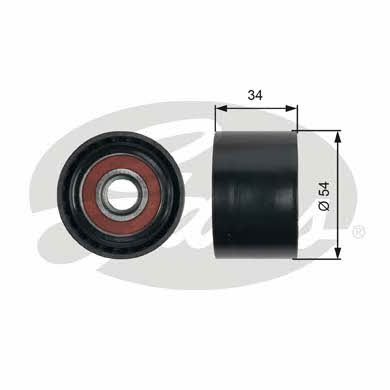 Gates V-ribbed belt tensioner (drive) roller – price 56 PLN