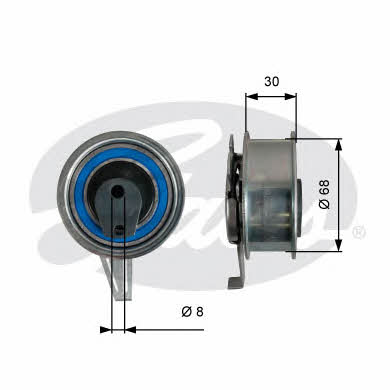 Gates Tensioner pulley, timing belt – price 142 PLN