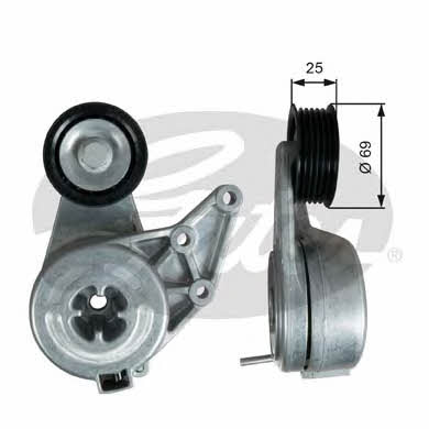 Gates T39349 V-ribbed belt tensioner (drive) roller T39349