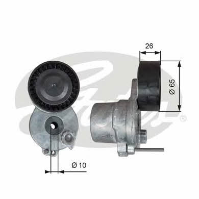 Gates V-ribbed belt tensioner (drive) roller – price 463 PLN