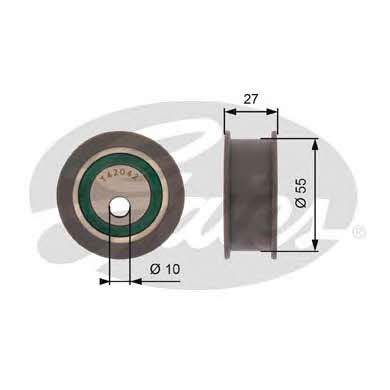 Gates T42042A Tensioner pulley, timing belt T42042A