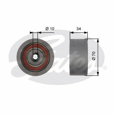 Gates T42159 Tensioner pulley, timing belt T42159