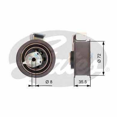 Gates T43021 Tensioner pulley, timing belt T43021