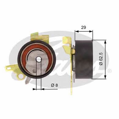 Gates T43022 Tensioner pulley, timing belt T43022