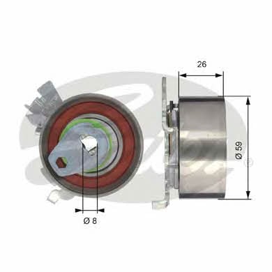 Gates Tensioner pulley, timing belt – price 119 PLN