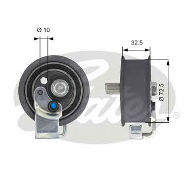 Gates T43065 Tensioner pulley, timing belt T43065