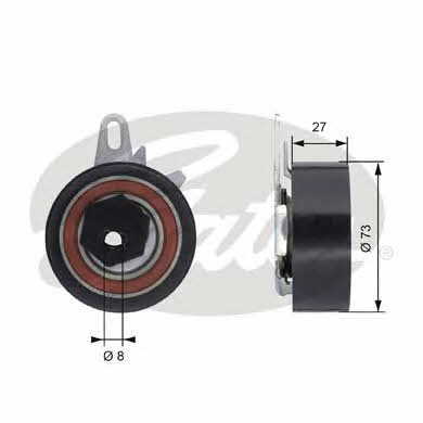 Gates Tensioner pulley, timing belt – price 205 PLN
