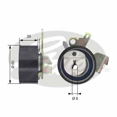 Gates T43074 Tensioner pulley, timing belt T43074