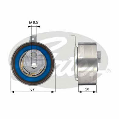 Gates T43152 Deflection/guide pulley, timing belt T43152