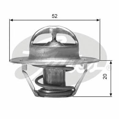 Gates TH00582G1 Thermostat, coolant TH00582G1