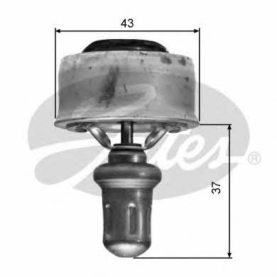 Gates TH01489 Thermostat, coolant TH01489