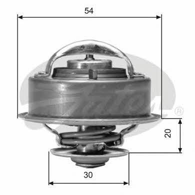 Gates TH03782G1 Thermostat, coolant TH03782G1