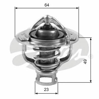 Gates TH04082 Thermostat, coolant TH04082