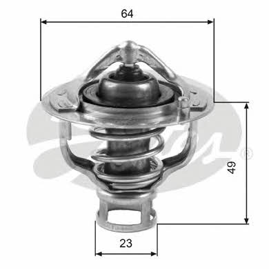 Gates TH04082G1 Thermostat, coolant TH04082G1