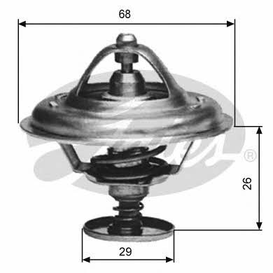 Gates TH11174 Thermostat, coolant TH11174