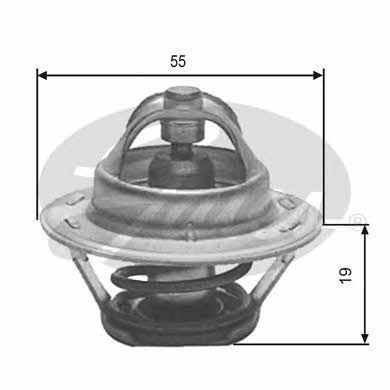 Gates TH12389G1 Thermostat, coolant TH12389G1