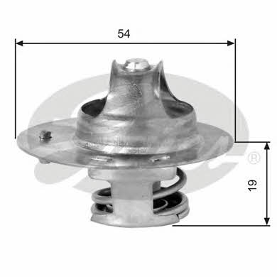 Gates TH14282G1 Thermostat, coolant TH14282G1