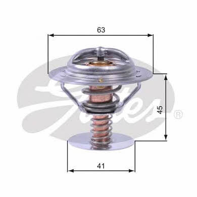 Gates TH43070 Thermostat, coolant TH43070